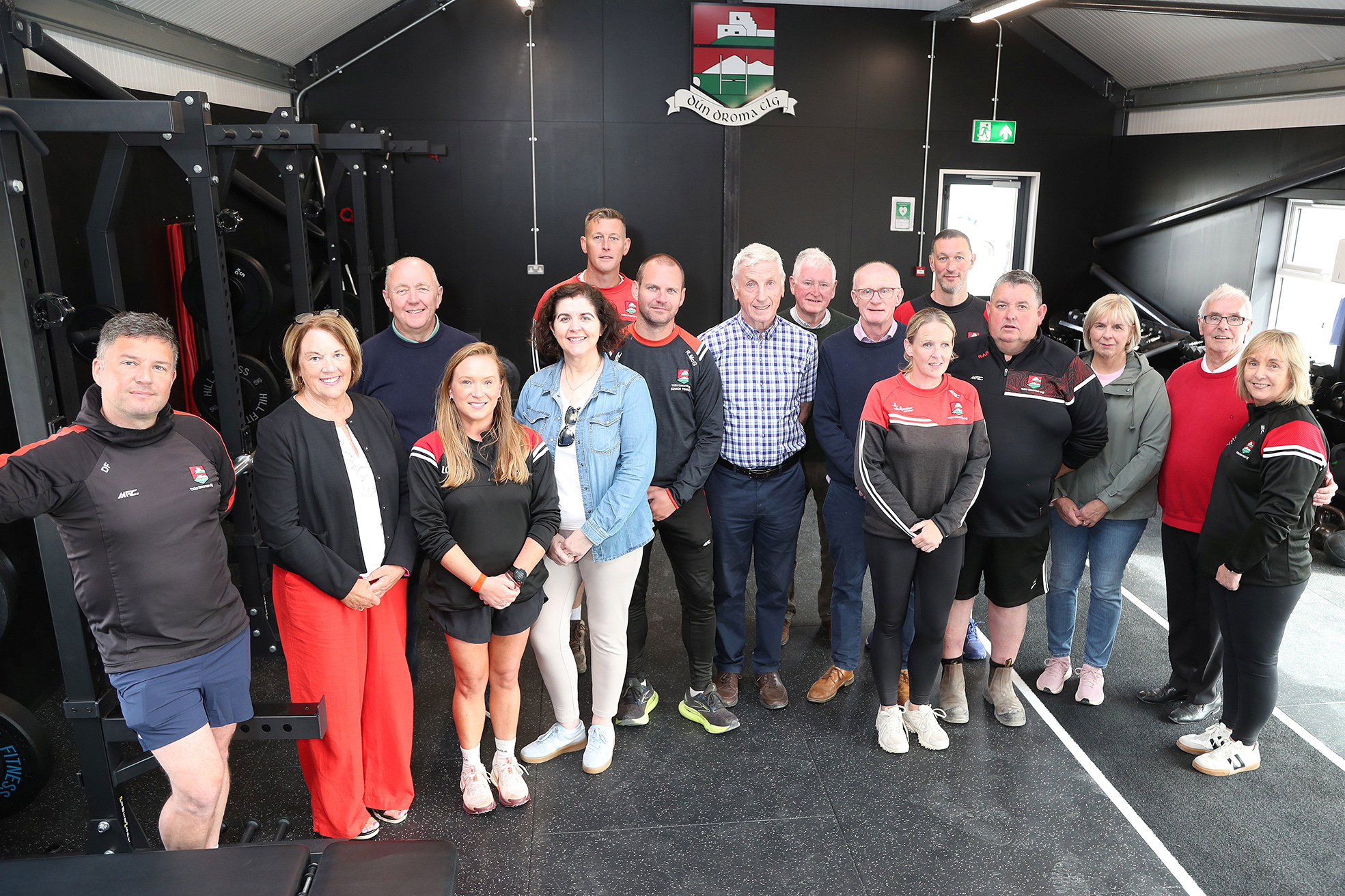 Members of Dundrum Development Association at the official opening of the new gym at Dundrum GAC. The Association provided funding for the major project.